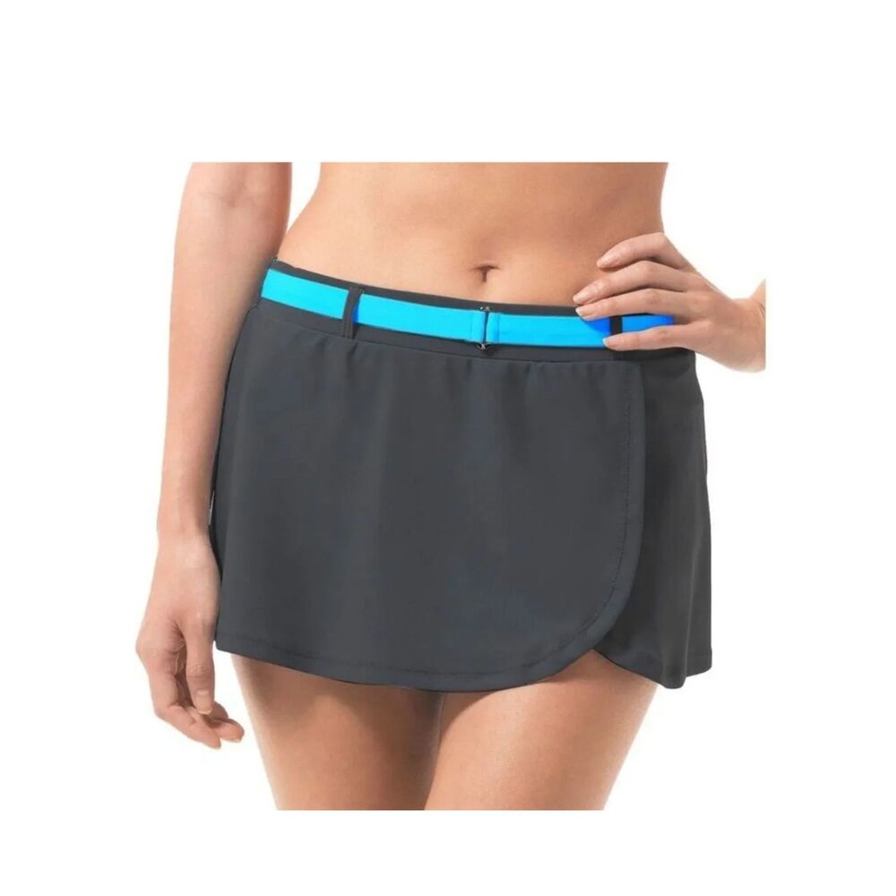 Free Country Swim Skirt 2X Plus Grey * NWOT